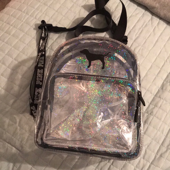 clear pink backpacks